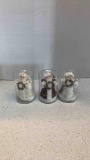 3 Santa pig tail light tree toppers