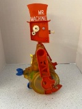 vintage Mr. Machine robot, works, head is not attached and needs repaired