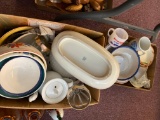 3 boxes of miscellaneous dishes, glass, ceramic