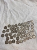 $5 dollars silver mercury dimes, coins