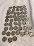 $5 dollars silver mercury dimes, coins