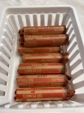 9 rolls 1950s Pennies