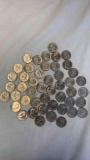 46 half dollars coins
