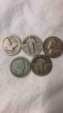 5 silver quarter silver coins