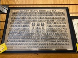 1940 Summit County bench and bar photo framed