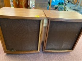 two vintage Radio Shack Optimus -7 speakers