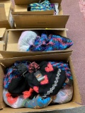 New hats and scarves, three boxes