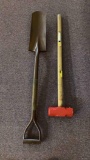 slug hammer and small shovel