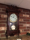 Kassel key wind wall clock
