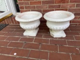 (2) Concrete Planters