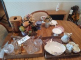 Longaberger Basket, Pattern Glassware and Decor