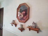 Picture, Shelves & Partylite Homes