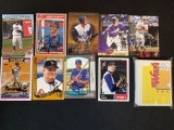 (9) Autographed baseball cards (no COA's), 1989 Donruss Spahn puzzle cards.