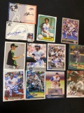 (12) Autographed baseball cards (no COA).