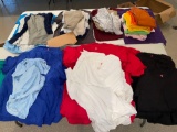 Job lot of (75+) unused cotton tee shirts, sizes S to XL.