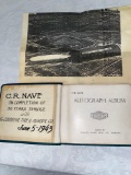 C. R. Nave 30-Year service w/ Goodyear (1943) autograph album from fellow workers.