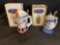 (2) Budweiser Membership Steins