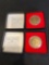 (2) Budweiser Bronze Pieces