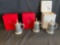 (3) Budweiser and Michelob Shirley Pewter Steins