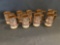 (9) Budweiser Plastic Steins