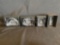 (4) Anheuser Busch Cut Crystal