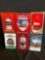 (6) Budweiser Holiday Steins