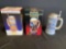 (3) Budweiser Olympic Steins