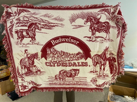 (2) Budweiser Blankets