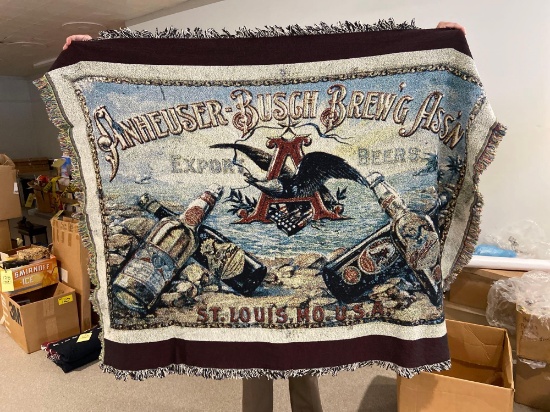(2) Budweiser Blankets