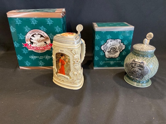(2) Anheuser Busch Steins