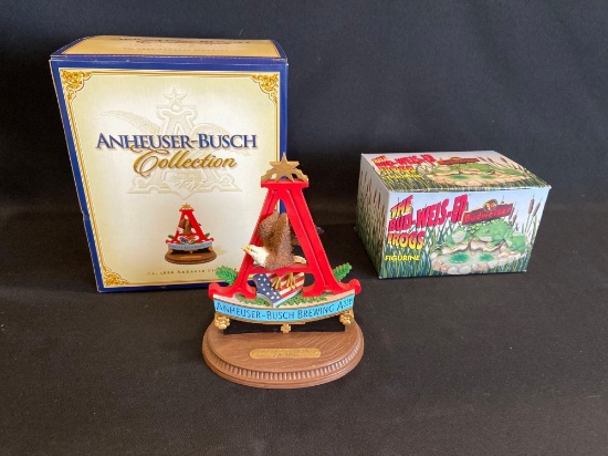 (2) Budweiser Figurines