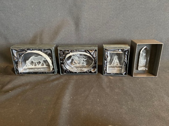 (4) Anheuser Busch Cut Crystal