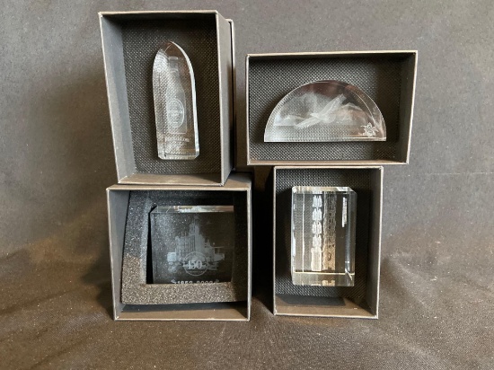 (4) Anheuser Busch Cut Crystal