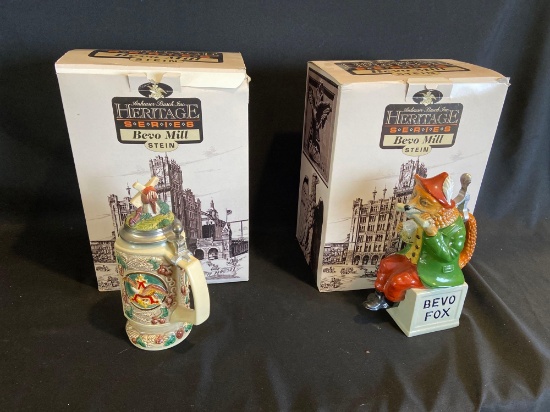 (2) Anheuser Busch Heritage Series Steins