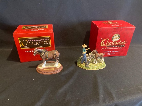 (2) Anheuser Busch Figurines