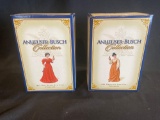 (2) Anheuser Busch Figurine Girls