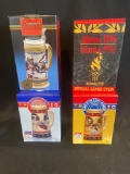 (4) Budweiser Olympic Steins