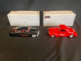 (2) Budweiser Diecast Metal Collector Banks
