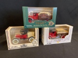 (3) Budweiser Ertl Diecast Truck Banks