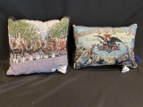 (2) Budweiser Pillows
