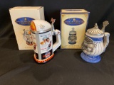 (2) Budweiser Membership Steins