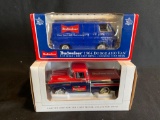 (2) Budweiser Diecast Metal Banks