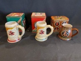 (3) Anheuser Busch Steins