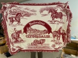 (2) Budweiser Blankets