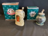(2) Anheuser Busch Steins
