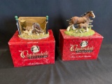 (2) Anheuser Busch Figurines