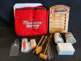 Budweiser Cooler Bag, Mugs, Spoon, Utensils
