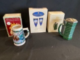 Budweiser Steins and Pilsners