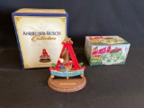 (2) Budweiser Figurines