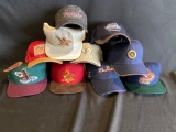 (10) Vintage Budweiser Hats